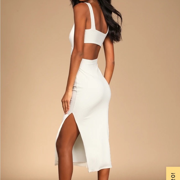 Selling midi white dress brand new with tags! - Picture 5 of 5